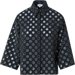 Boxy Organza Polka Dot Blouse