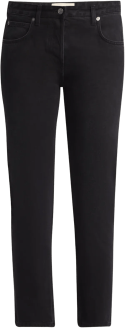 Riaco Mid-Rise Straight-Leg Ankle Jeans