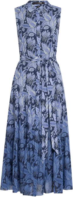 Blayn Tiered Ombre Floral-Print Maxi Dress