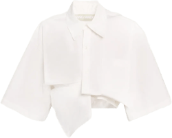 Flip Draped Cotton Top