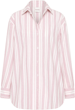 Lena Striped Button-Front Shirt
