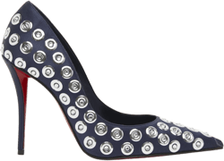 Miss Z Silk Crystal Red Sole Pumps