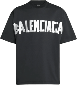 Men's Taped-Logo Distressed T-Shirt