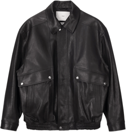 Oversized Vintage Leather Jacket, Unisex