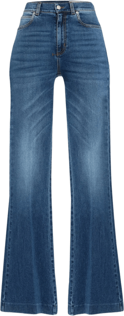 Boot-Cut Leg Denim Pants