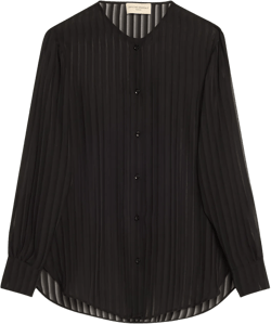 Hermy Sheer Button-Front Top
