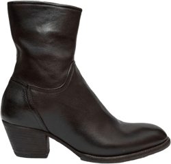 55mm zip-detail leather boots