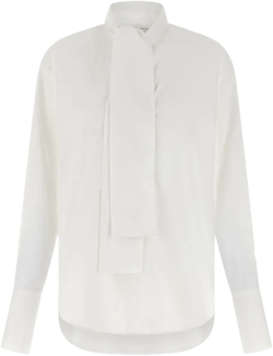 lavallière-collar blouse