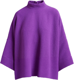 high-neck blouse
