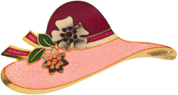 1980s wide-brimmed hat brooch