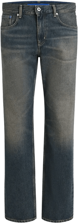 faded straight jeans