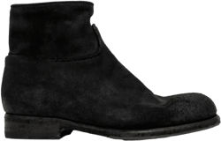 zip-detail suede ankle boots