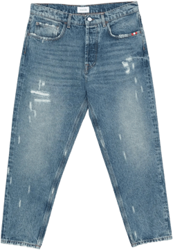 distressed frayed jeans