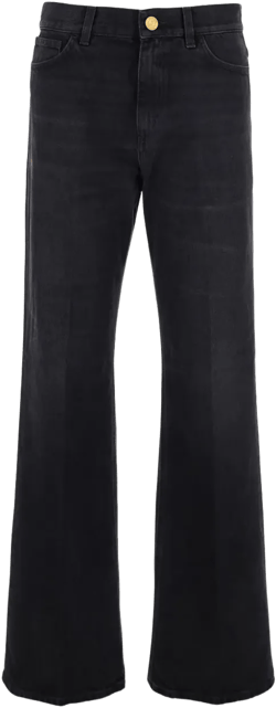 high-waisted jeans