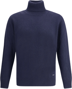 turtleneck ribbed-hem sweater