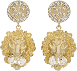 GG lion head earrings