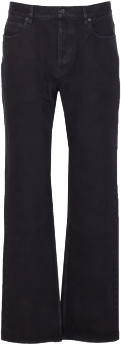 classic-five pockets logo-patch jeans