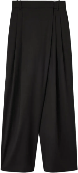 pleated-details trousers