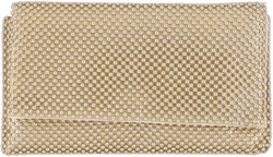 Prudence Shiny Mesh Clutch, Exclusively at Macy's