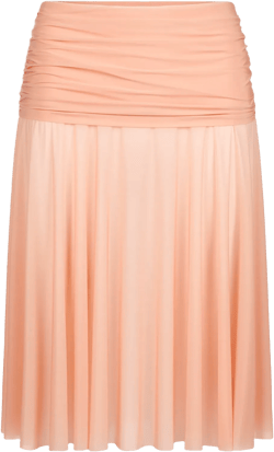 MILKY SHEER MIDI SKIRT