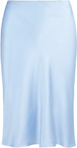 SILK MIDI SKIRT