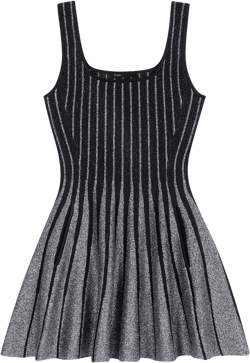 Short jacquard knit dress