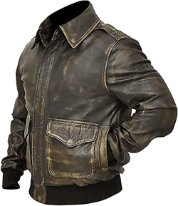 Fancyd Men's Genuine Lambskin Leather Classic Biker Style Jacket | lambskin Jackets Men Large Brown