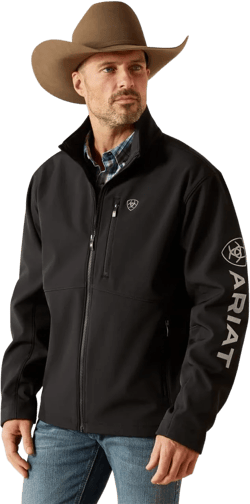 ARIAT Men's Logo Softshell Jacket Medium Black