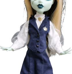 Vest with with gold crown emblem - Monster, Ever after, OMG, Rainbow doll high fashion clothes
