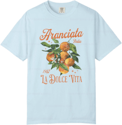 Retro Orange Spritz TShirt Fruit Graphic Tee La Dolce Vita Shirt Orange Fruit Shirt Italy Amalfi Coast Print Comfort Colors Plus Sizing
