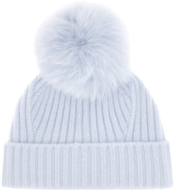 ribbed-knit beanie hat