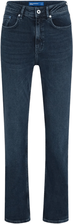 high-rise straight jeans