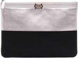 2015-2016 Medium Bicolor Goatskin Boy O Case clutch bag