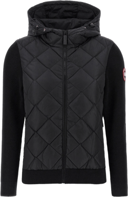 Canada Goose Women's Black 'Hybridgeâ Quilted Knit' Jacket