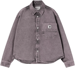 Carhartt Women's Brown Georgia Logo Patch Denim Jacket