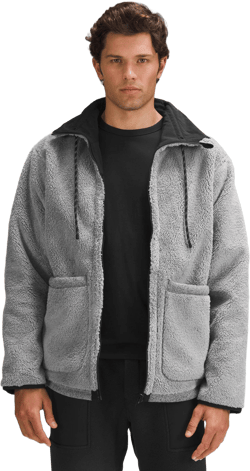 lululemon Men's Gray Cozy Travel Reversible Jacket