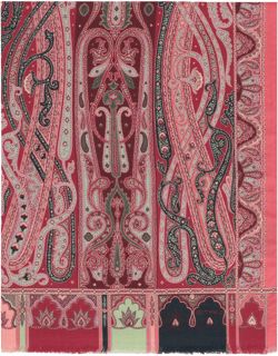 Etro Women's Red Wool And Silk Scarf