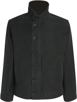 Ralph Lauren Men's Black Double Rl Cotton N-1 Deck Jacket