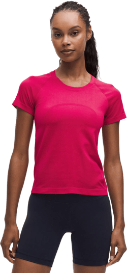 lululemon Women's Red – Swiftly Tech Short-Sleeve Shirt 2.4 Waist Length – – Size 4