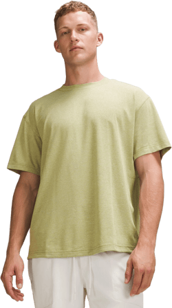 lululemon Men's Green Easyset Training Short-Sleeve Shirt
