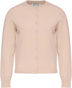 Maison Margiela Women's Pink Wool Cardigan