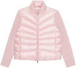 Moncler Women's Pink Padded Cardigan