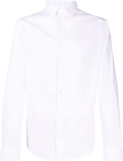 Emporio Armani Men's White Cotton Shirt
