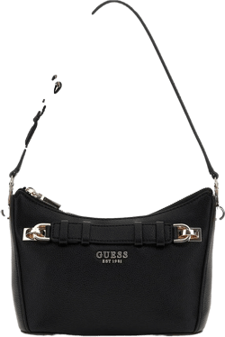 Guess Women's Black Gregoria Top Zip Shoulder Bag