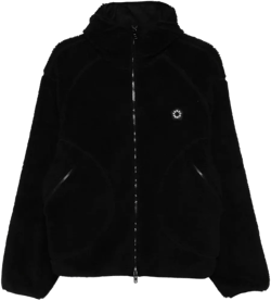 KENZO Men's Black Logo-Patch Zip-Up Jacket