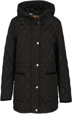 Burberry Women's Quilted Parka Jackets Black