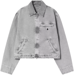 Carhartt Women's Gray Emery Jacket With Collar And Pockets