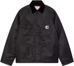 Carhartt Women's Black Alumni Chore Coat Jacket Nylon