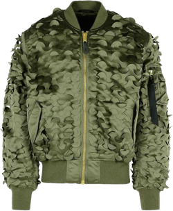 Alpha Industries Men's Green Ulcans Nylon Bomber Jacket