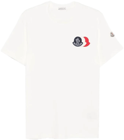 Moncler Men's White Neutrals T-Shirts &amp; Vests